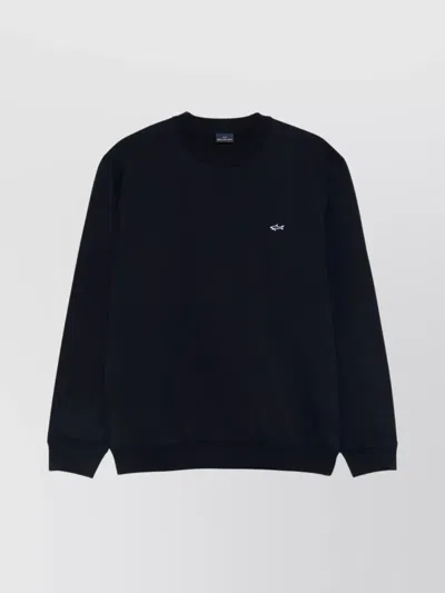 PAUL & SHARK LOGO CREW NECK SWEATER