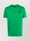 Paul & Shark Logo Crew Neck T-shirt With Short Sleeves In Green