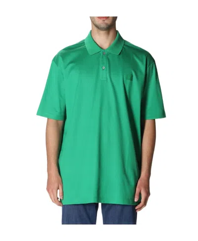 Paul & Shark Logo Details Polo Shirt In Green