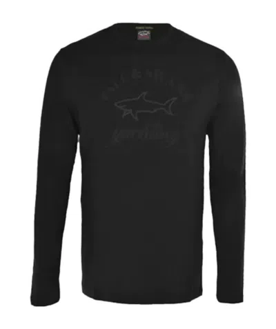 Paul & Shark Logo Details T-shirt In Black