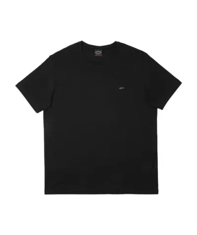 Paul & Shark Logo Details T-shirt In Black