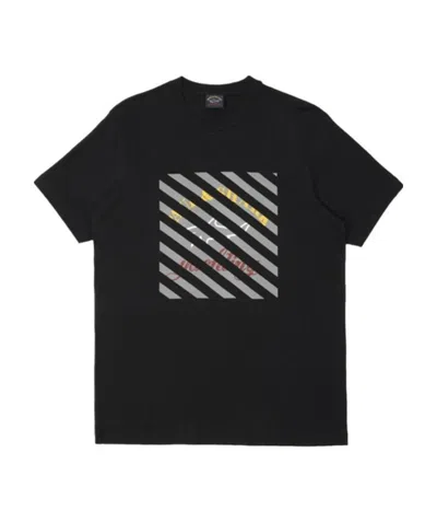 Paul & Shark Logo Details T-shirt In Black