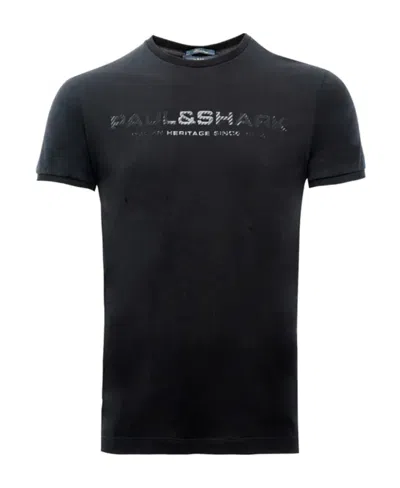 Paul & Shark Logo Details T-shirt In Black