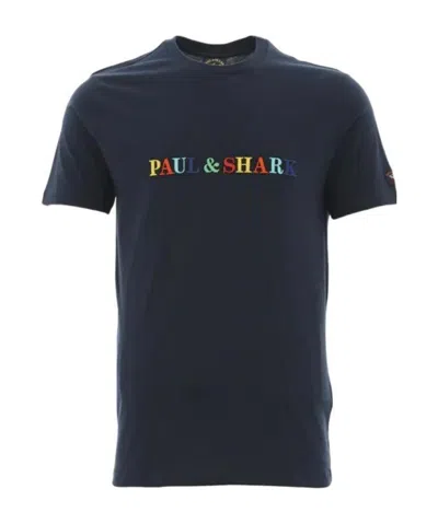 Paul & Shark Logo Details T-shirt In Black