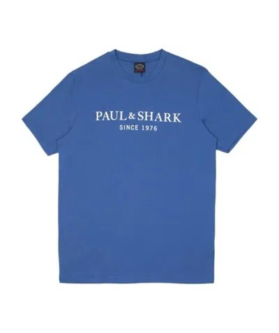 Paul & Shark Logo Details T-shirt In Blue