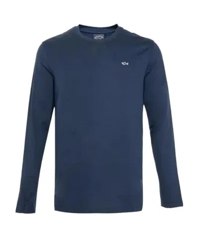 Paul & Shark Logo Details T-shirt In Blue