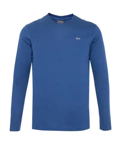Paul & Shark Logo Details T-shirt In Blue
