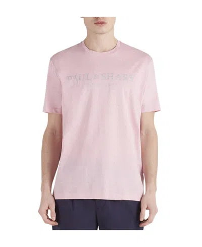 Paul & Shark Logo Details T-shirt In Pink