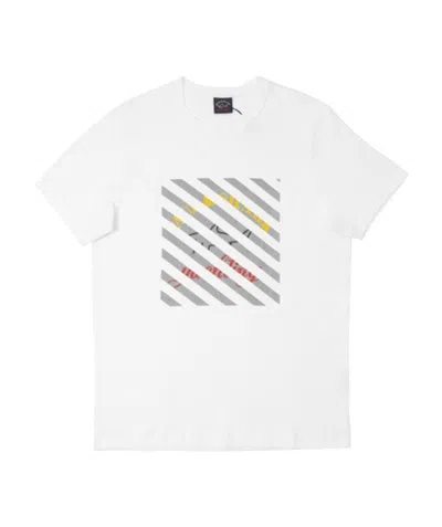 Paul & Shark Logo Details T-shirt In White