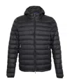 Paul & Shark Logo Down Jacket In Black