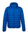 Paul & Shark Logo Down Jacket In Blue