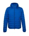 Paul & Shark Logo Down Jacket In Blue