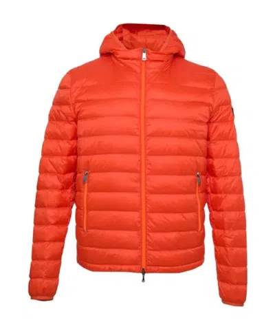 Paul & Shark Logo Down Jacket In Red