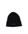 Paul & Shark Logo-embroidered Beanie Hat In Black