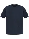 Paul & Shark Tone-on-tone Embroidery Cotton Jersey T-shirt Clothing In Blue