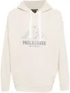 Paul & Shark Logo-embroidered Hoodie In Neutrals