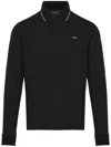 Paul & Shark Logo-embroidered Polo Shirt In 黑色