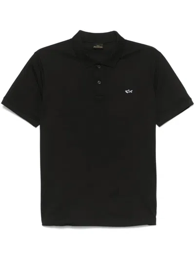 PAUL & SHARK LOGO-EMBROIDERED POLO SHIRT