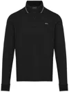 Paul & Shark Logo-embroidered Polo Shirt In Black
