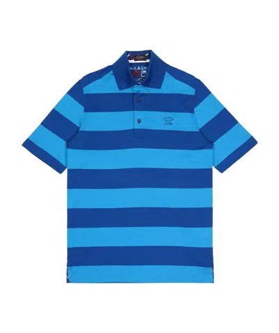 Paul & Shark Logo Embroidered Polo Shirt In Blue