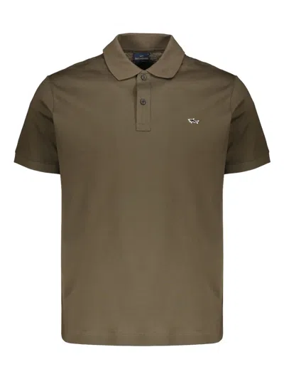Paul & Shark Logo-embroidered Polo Shirt In Green