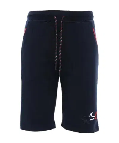 Paul & Shark Logo Embroidered Shorts In Black
