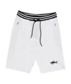 Paul & Shark Logo Embroidered Shorts In White