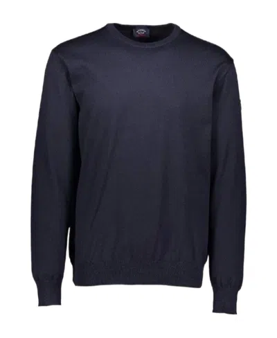 Paul & Shark Logo Embroidered Sweatshirt In Black