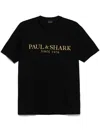 Paul & Shark Logo-embroidered T-shirt In Black