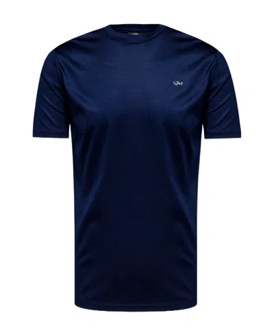 Paul & Shark Logo Embroidered T-shirt In Black