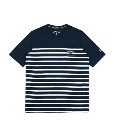 Paul & Shark Logo Embroidered T-shirt In Black