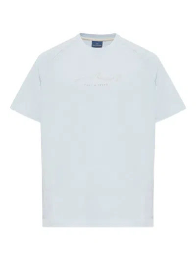 Paul & Shark Logo-embroidered T-shirt In Blue