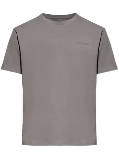 Paul & Shark Logo-embroidered T-shirt In Grau