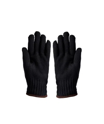 Paul & Shark Logo Gloves In Black