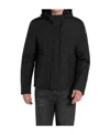 Paul & Shark Logo Hooded Casual Jacket In Black