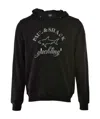 Paul & Shark Hooded Long-sleeved Sweater In Black