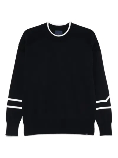 PAUL & SHARK LOGO-JACQUARD SWEATER