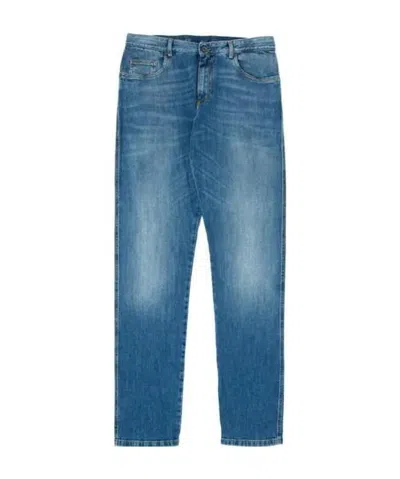 Paul & Shark Logo Jeans In Blue
