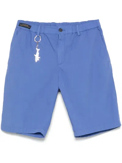 Paul & Shark Logo-keychain Bermuda Shorts In Blue