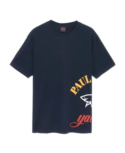 Paul & Shark Logo Logo Short-sleeved T-shirt In Black