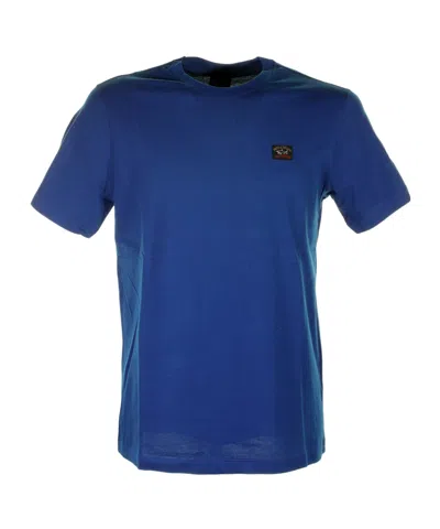 Paul & Shark Logo Logo Short-sleeved T-shirt In Blue