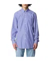 Paul & Shark Logo Long-sleeved Shirt In Blue