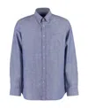 Paul & Shark Logo Long-sleeved Shirt In Blue