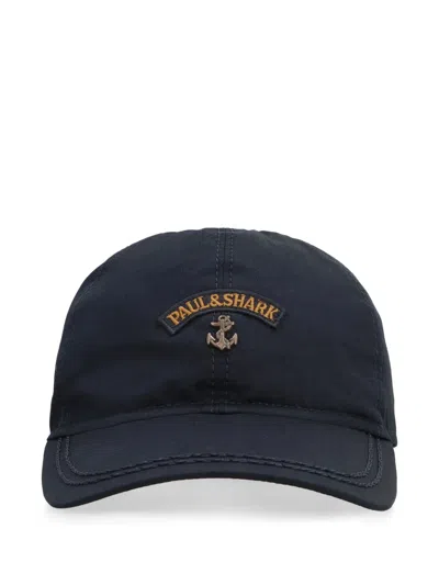 Paul & Shark Logo-patch Baseball Cap In Blue