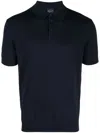 Paul & Shark Logo-patch Cotton Polo Shirt In Blue