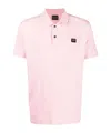 Paul & Shark Cotton Piqué Polo With Iconic Badge In Pink