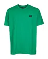 Paul & Shark Logo Crew Neck T-shirt With Short Sleeves In Green