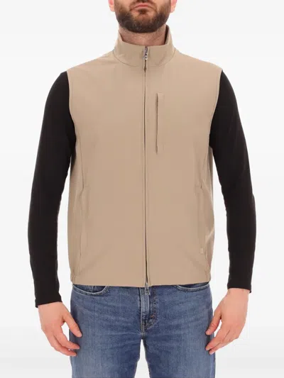 Paul & Shark Logo-patch Gilet In Neutrals