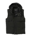 Paul & Shark Logo Patch Hooded Down Jacket In Black