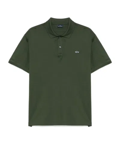 PAUL & SHARK LOGO-PATCH POLO SHIRT